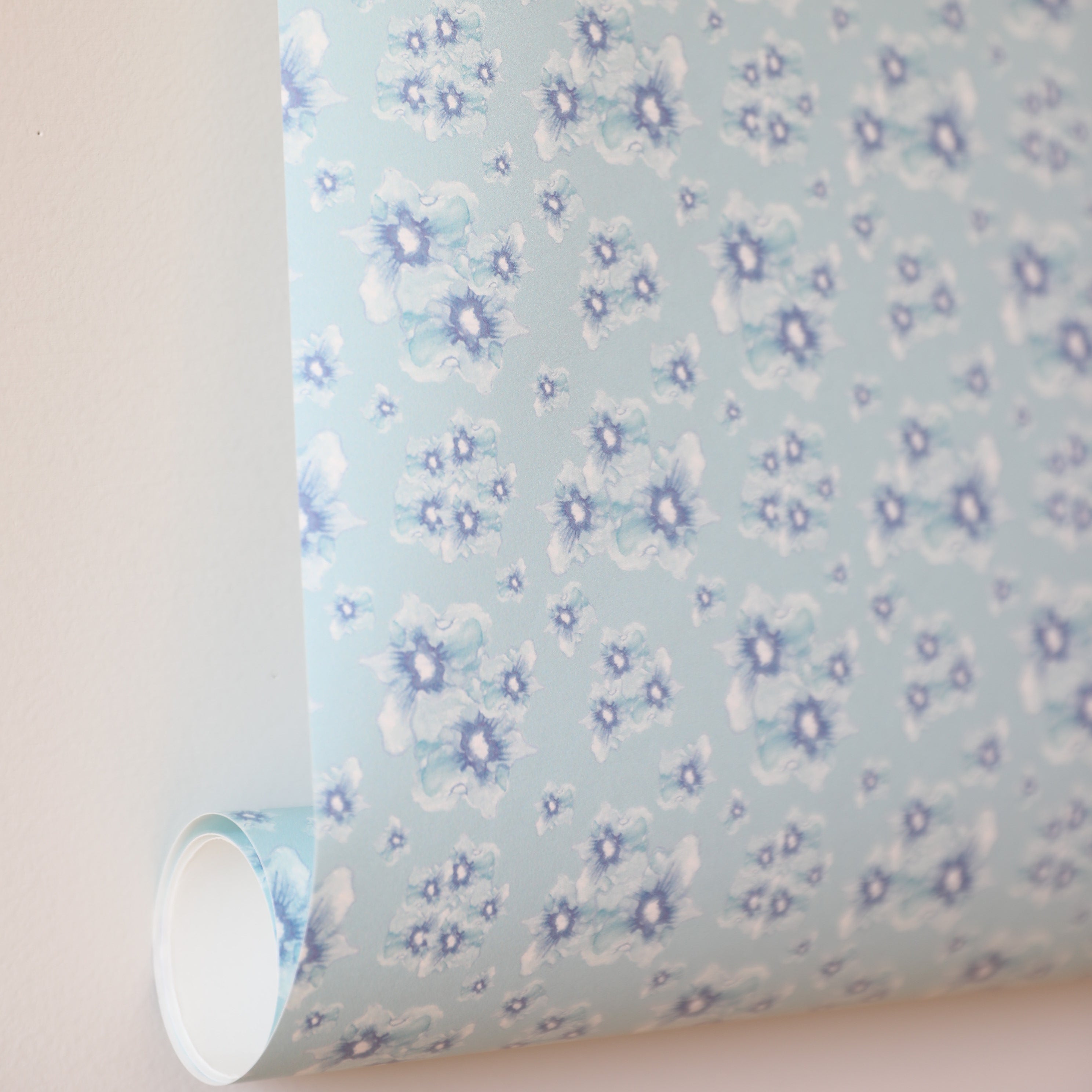 Cottage Garden luxury wallpaper with a small-scale floral pattern inspired by traditional English gardens, ideal for custom interiors, refined bedrooms, charming powder rooms, tailored living spaces, and luxury residential design projects.
