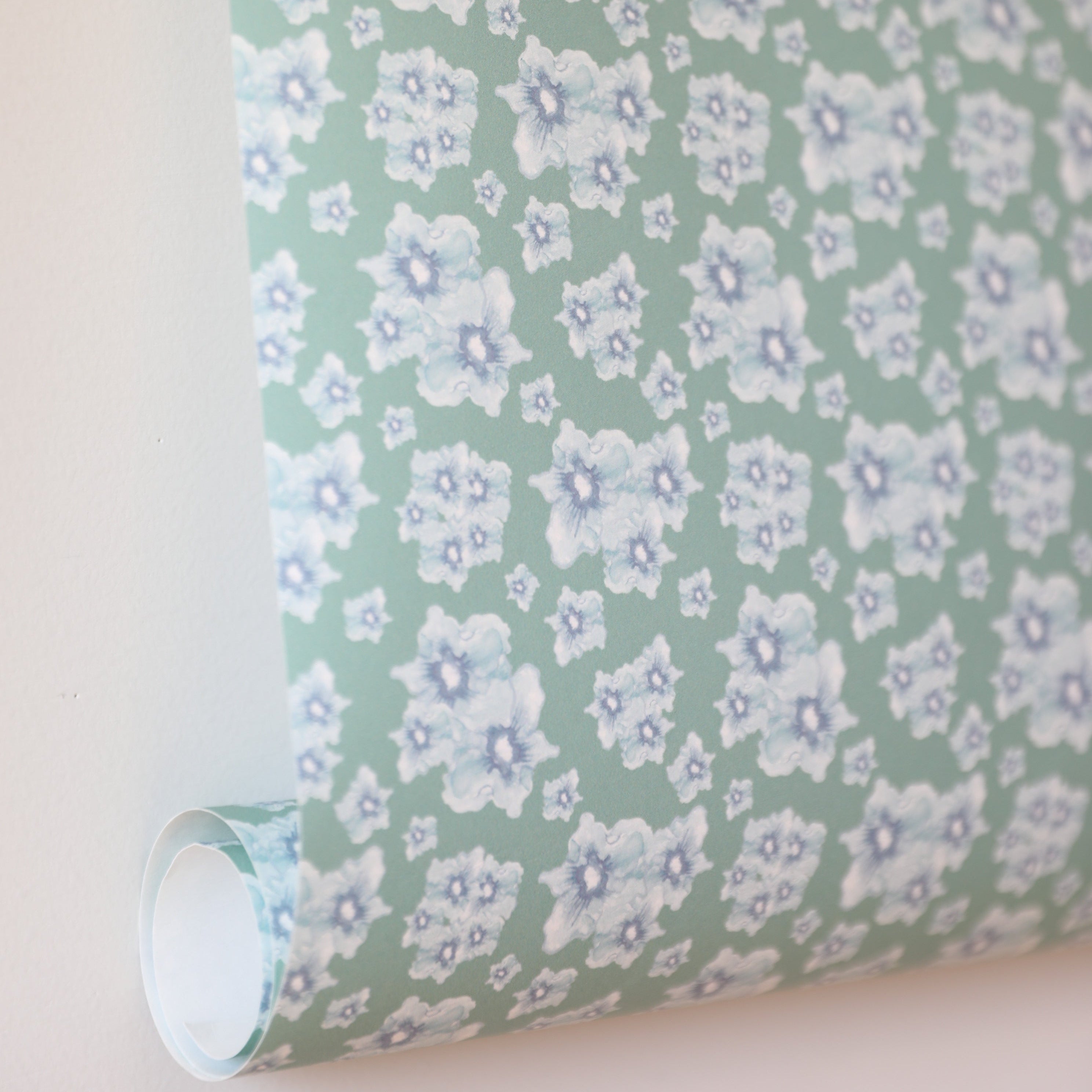 Cottage Garden luxury wallpaper with a small-scale floral pattern inspired by traditional English gardens, ideal for custom interiors, refined bedrooms, charming powder rooms, tailored living spaces, and luxury residential design projects.