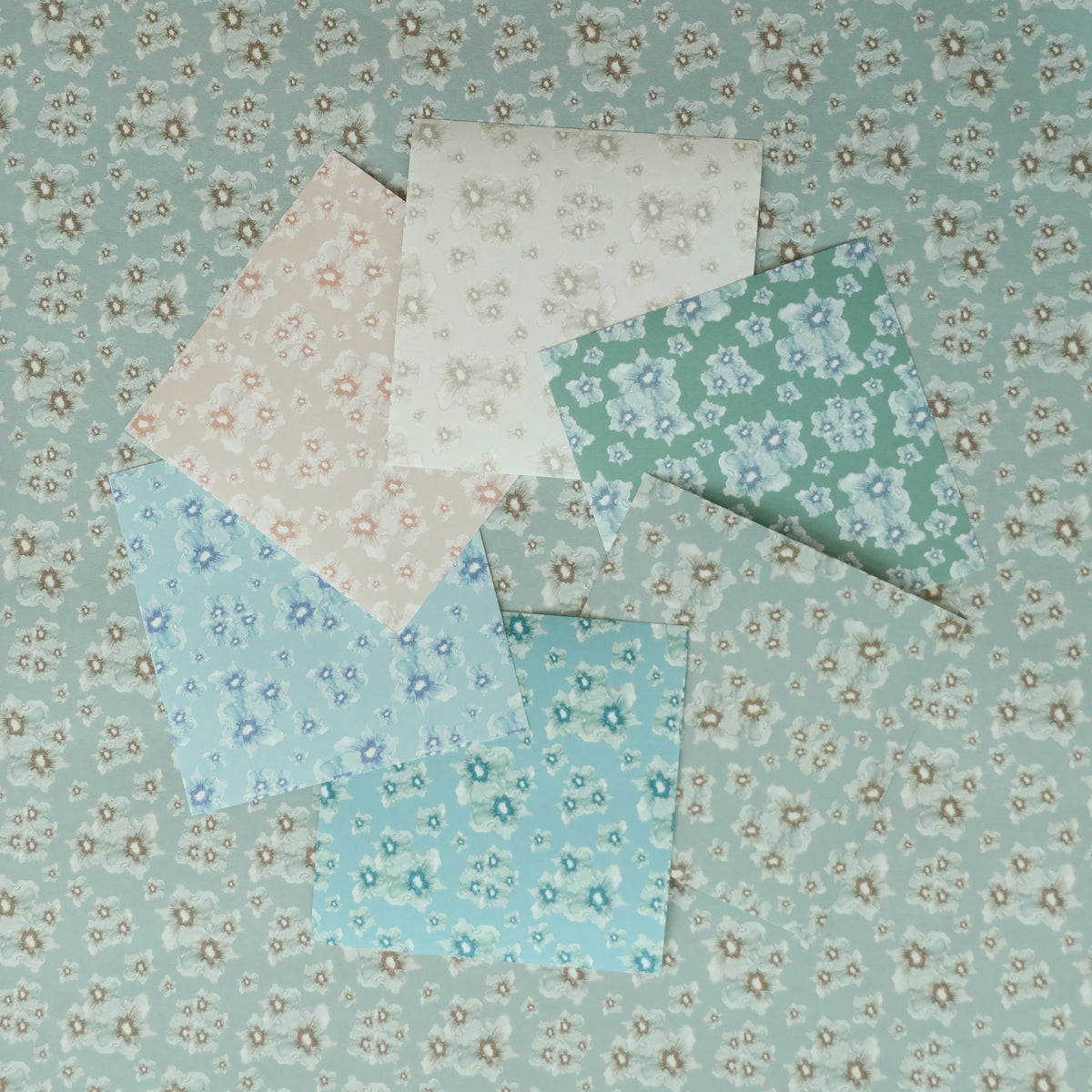 Cottage Garden luxury wallpaper with a small-scale floral pattern inspired by traditional English gardens, ideal for custom interiors, refined bedrooms, charming powder rooms, tailored living spaces, and luxury residential design projects.