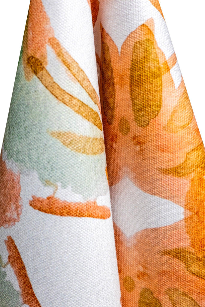 Orange Wildflowers I Fabric Large Repeat - Truett Designs
