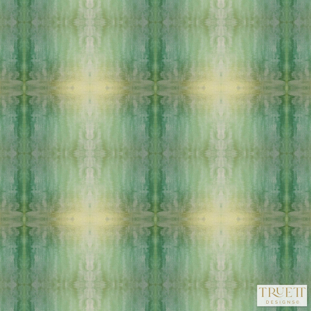 Painted Plaid Springy Green Wallpaper - Truett Designs