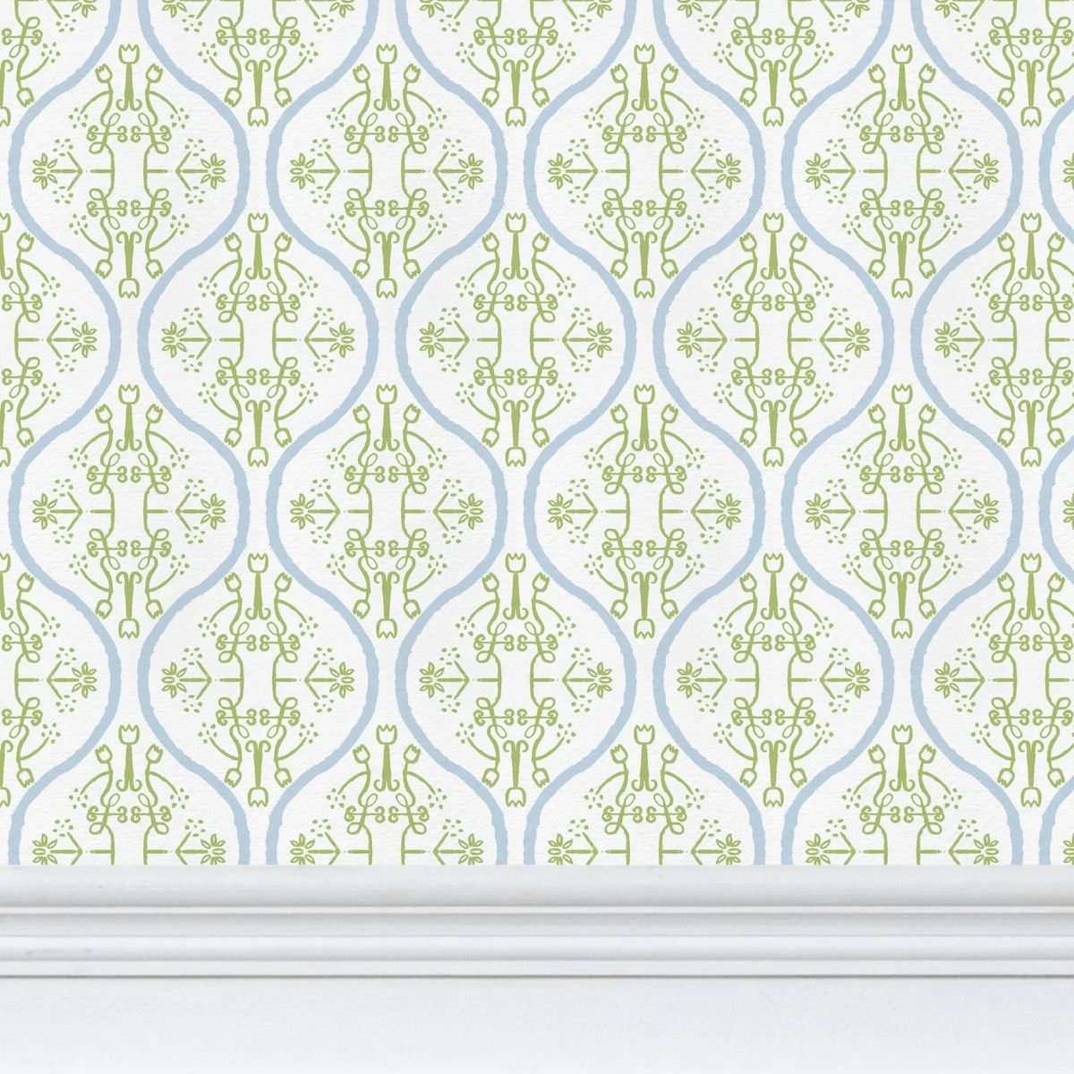 wallpaper white green gold