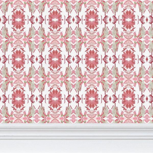Wildflowers I Strawberry Wallpaper - Truett Designs