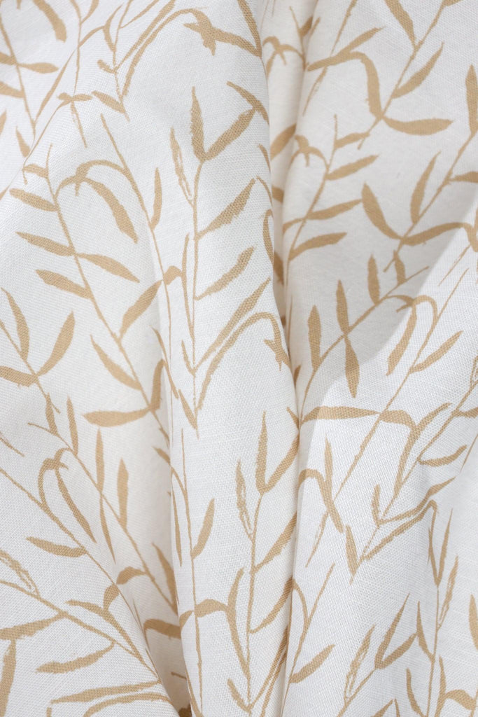 Botanic Brass Luxury Fabric - Truett Designs