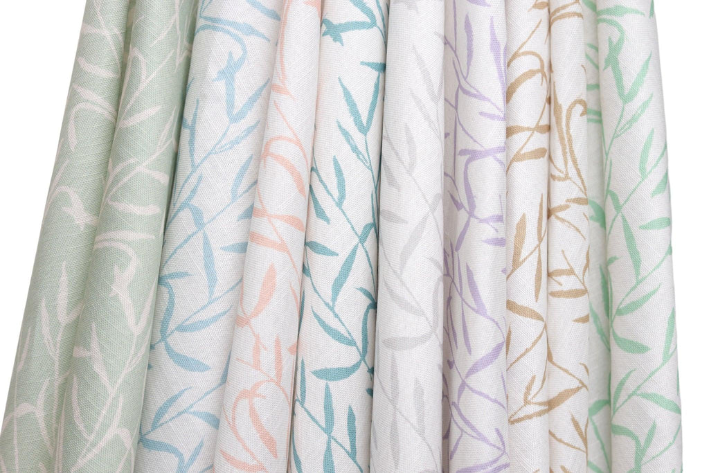 Botanic Teal Luxury Fabric - Truett Designs
