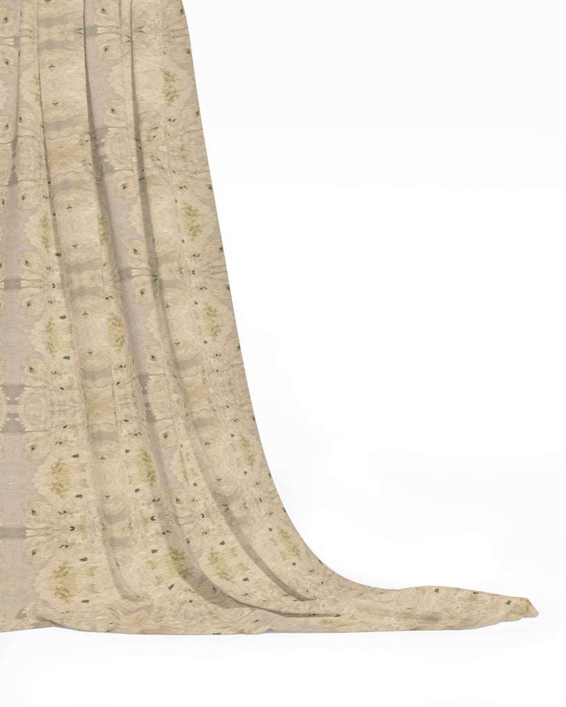 Centerpiece White Hydrangea Luxury Fabric Large Repeat - Truett Designs