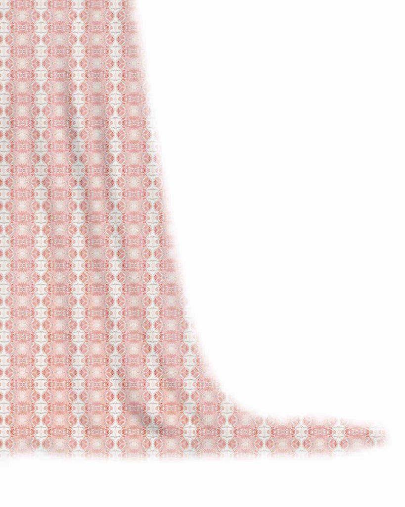 Coastal Waves Pink Coral Fabric - Truett Designs