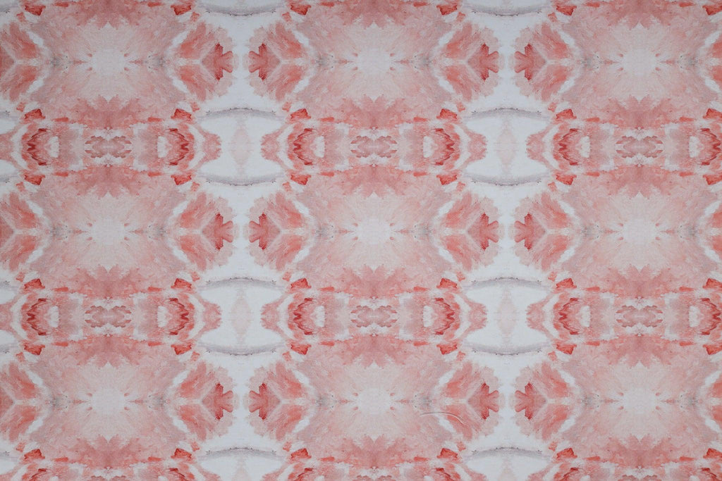 Coastal Waves Pink Coral Wallpaper - Truett Designs