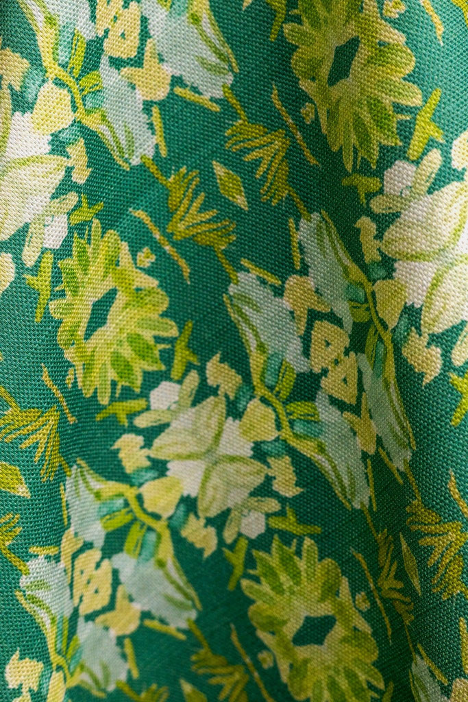 Dark Green Wildflowers I Fabric Small Repeat - Truett Designs