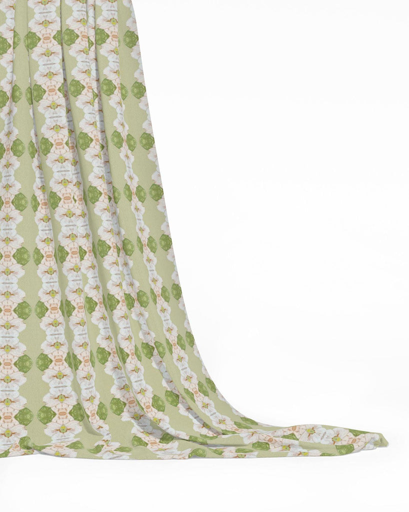 Flowering Dogwoods Fernwood Green Fabric - Truett Designs