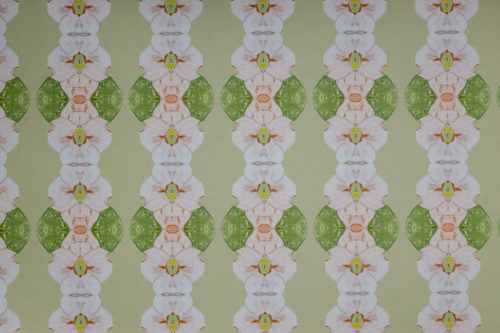 Flowering Dogwoods Fernwood Green Wallpaper - Truett Designs