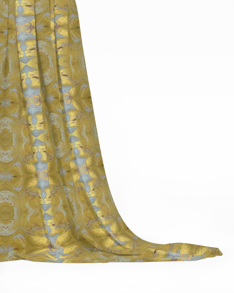 Gilt Gold & Merlot Fabric Large Repeat - Truett Designs