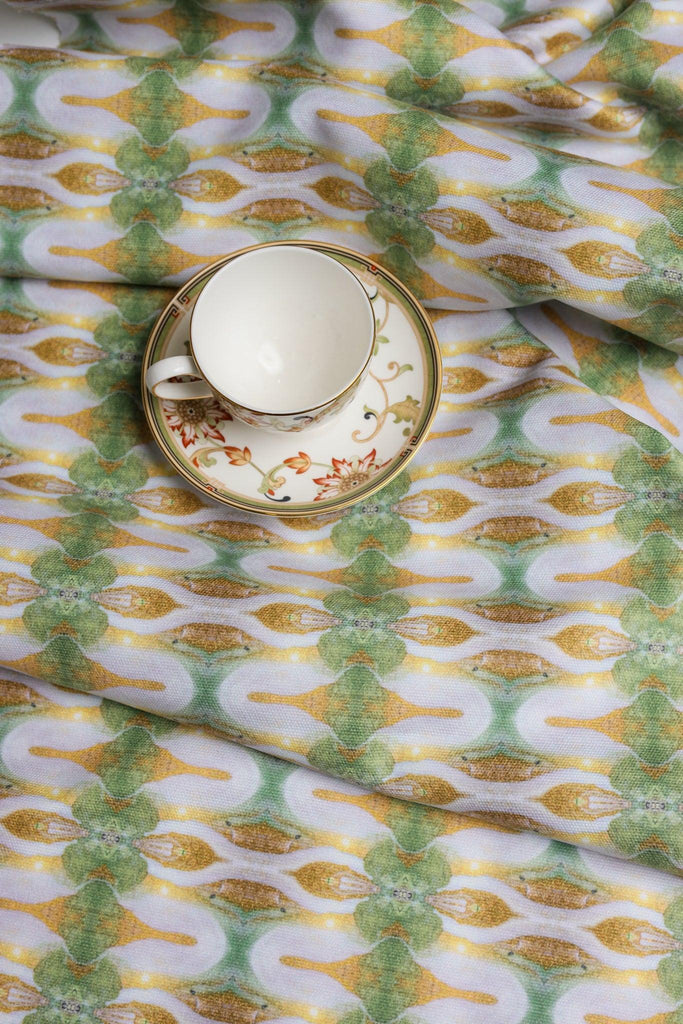 Gilt Gold & Pistachio 2 Fabric - Truett Designs