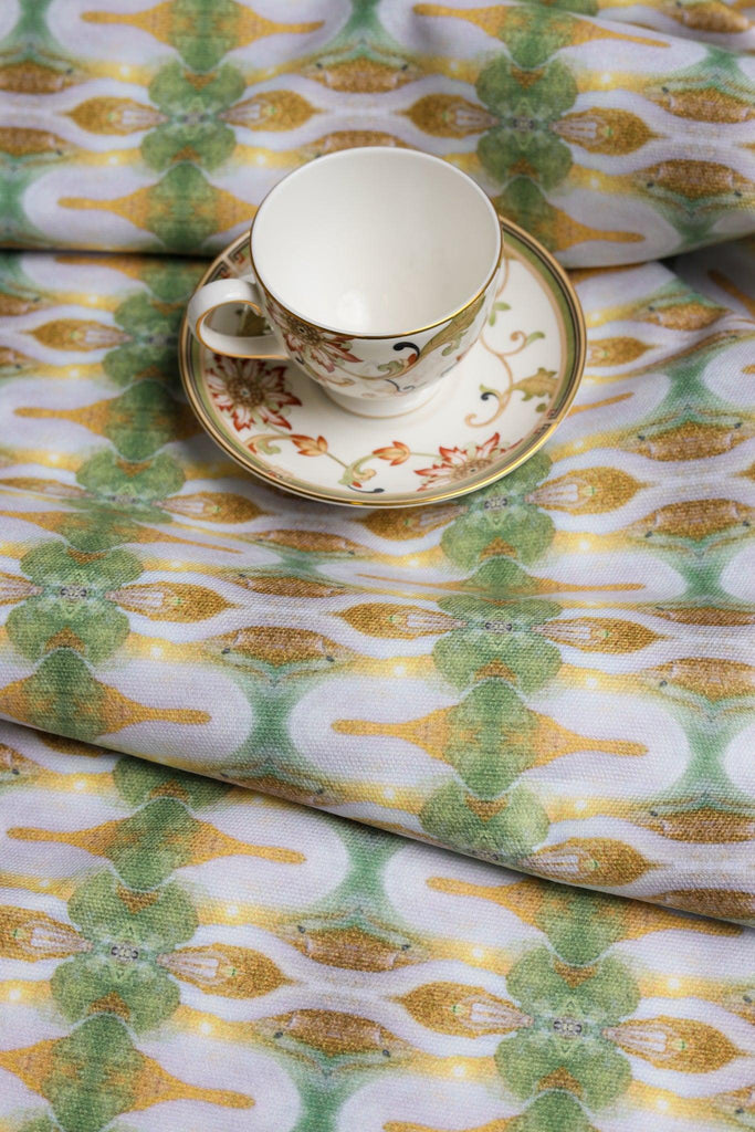Gilt Gold & Pistachio 2 Fabric - Truett Designs