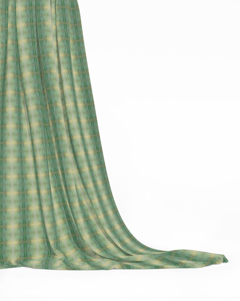 Painted Plaid Springy Green Fabric - Truett Designs