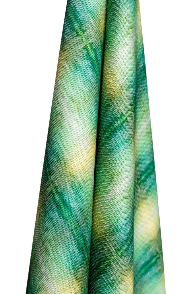 Painted Plaid Springy Green Fabric - Truett Designs
