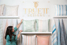 Trees Calm Jade Luxury Pillow by Truett Designs featuring an abstract botanical pattern inspired by oak leaf foliage in calming jade green and soft neutral tones. Handcrafted in England from sustainably printed luxury fabric, this designer decorative pillow brings organic texture, depth, and sophisticated color to sofas, beds, accent chairs, and window seats. A versatile accent for traditional, transitional, and modern interiors, ideal for interior designers seeking luxury throw pillows, artisan-crafted tex