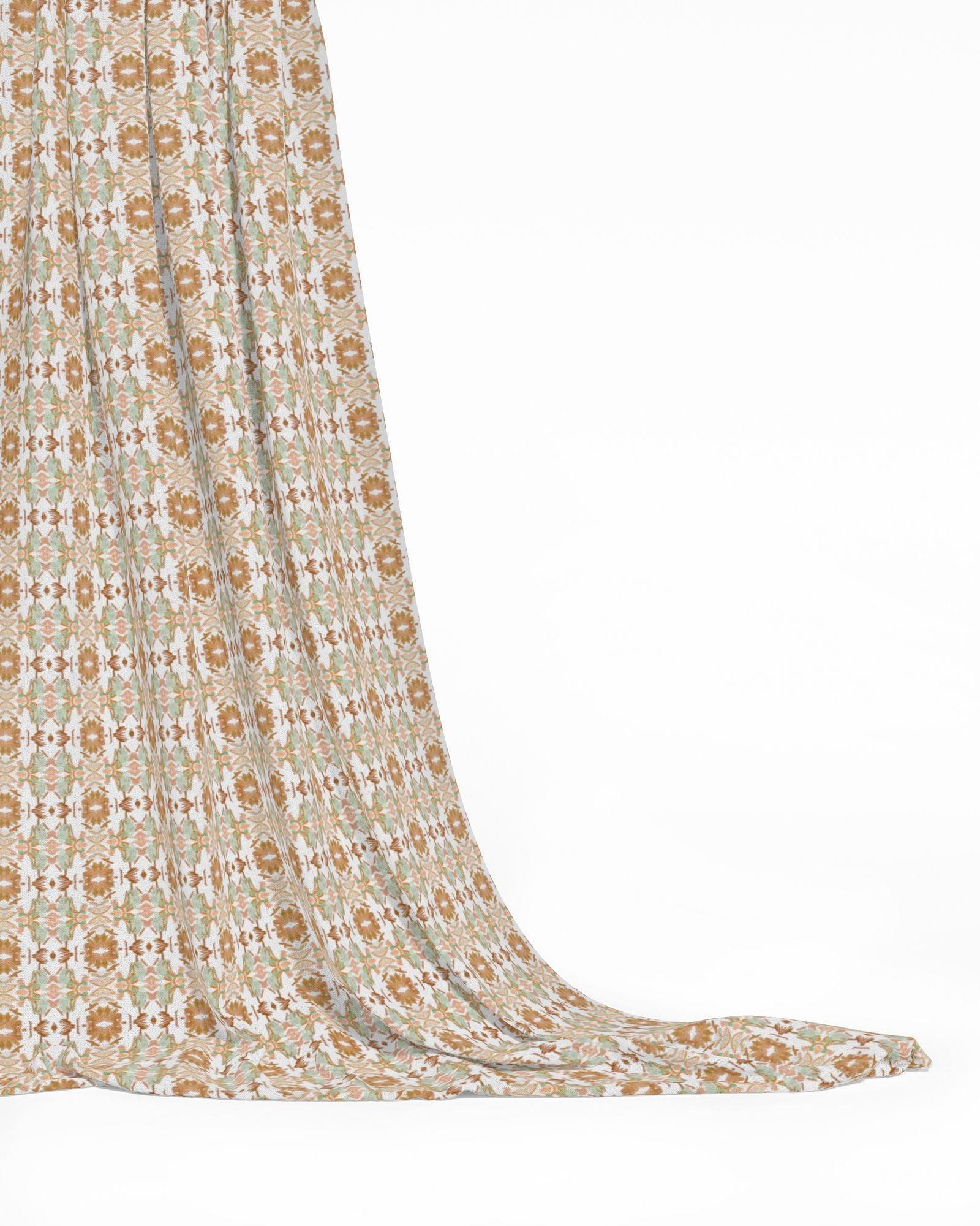 Orange Wildflowers I Fabric Small Repeat - Truett Designs