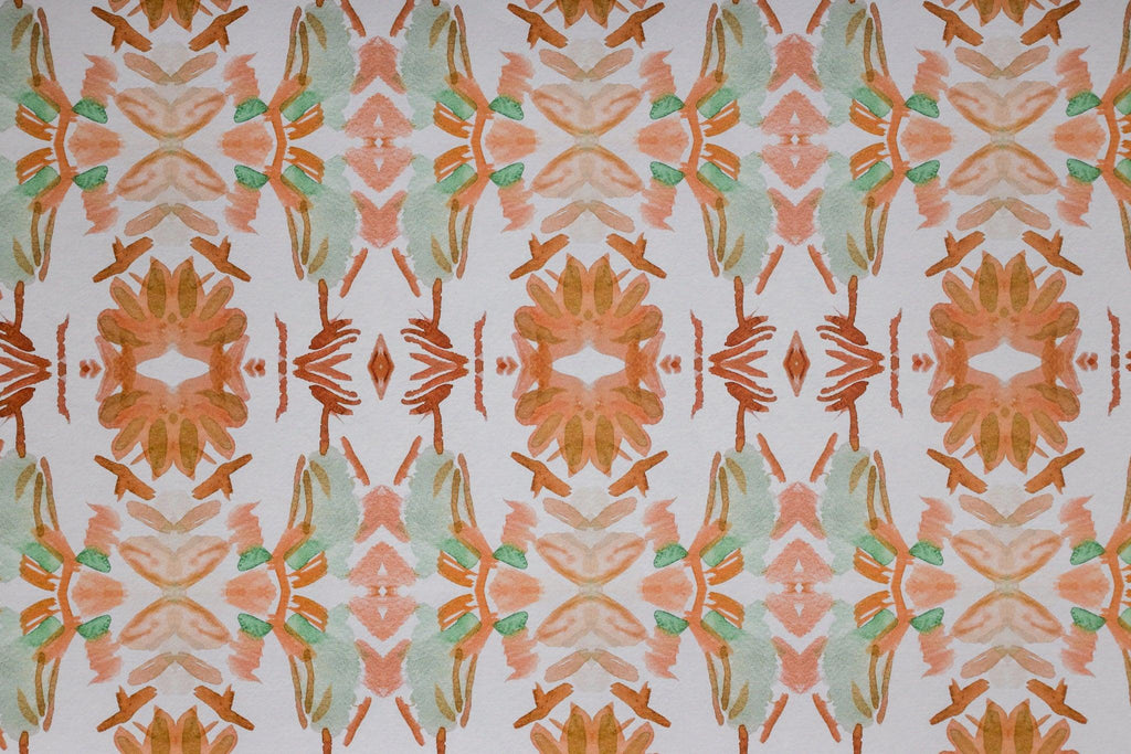 Wildflowers I Orange Wallpaper - Truett Designs