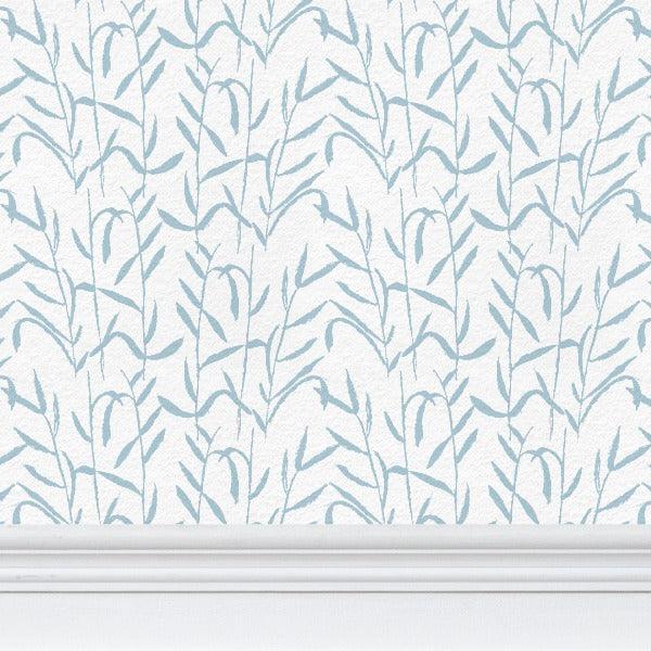 Botanic Mediterranean Sky Luxury Wallpaper - Truett Designs