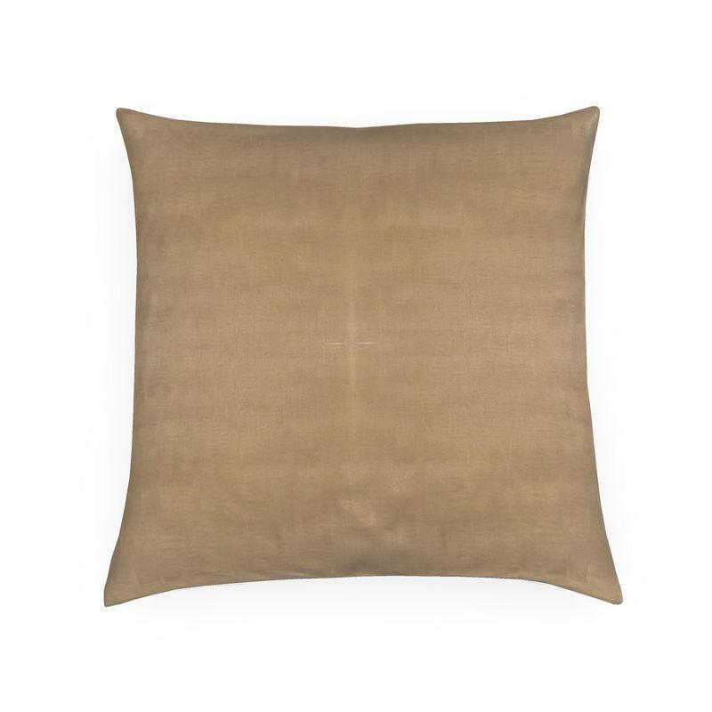 Estate Brushed Brass Luxury Decorative Throw Pillow 20" x 20" in Velvet Shimmer - Truett Designs