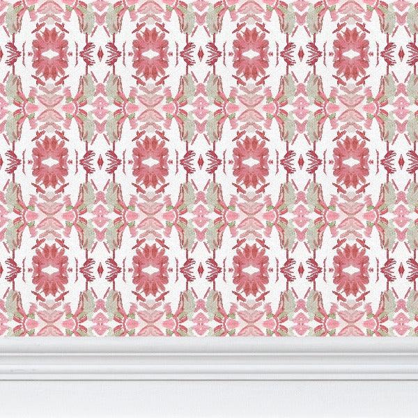 Wildflowers I Strawberry Wallpaper - Truett Designs